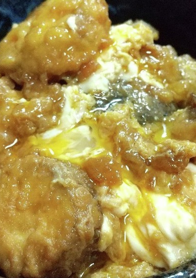 簡単、おうち天ぷらで天とじ丼-レシピのメイン写真