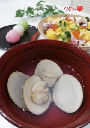 2021ひなまつり☆はまぐりのお吸い物-レシピのメイン写真