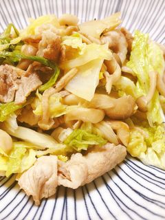 ポン酢が決めて!白菜と豚肉のバター炒め-レシピのメイン写真