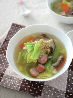簡単!春キャベツの中華スープ-レシピのメイン写真