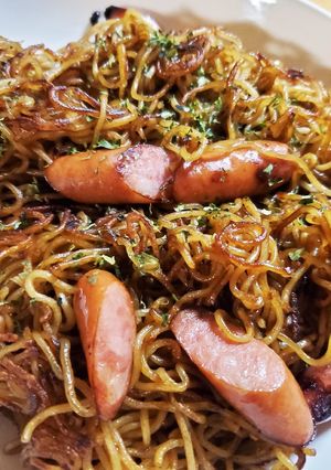 旦那の好物w焼き色付き❢シンプル焼きそば-レシピのメイン写真