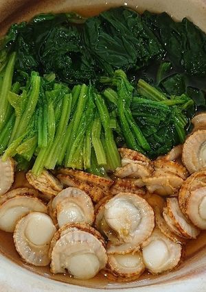 ホタテとほうれん草のお浸し-レシピのメイン写真