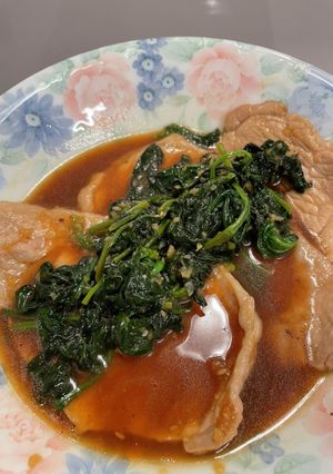 豚肉とほうれん草のしょうが焼き-レシピのメイン写真