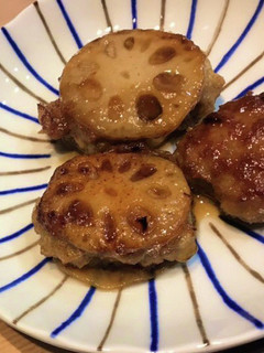 れんこんのお肉挟み焼き-レシピのメイン写真