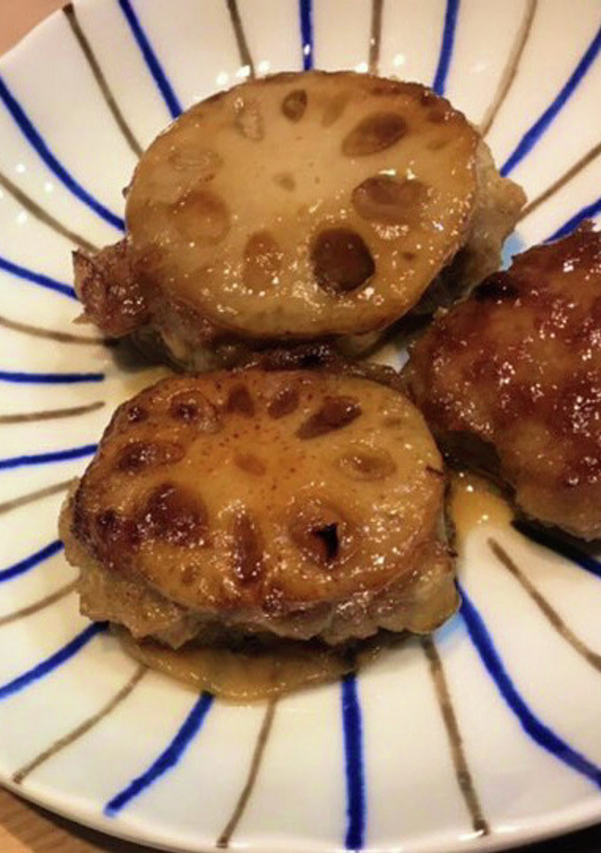 れんこんのお肉挟み焼き-レシピのメイン写真