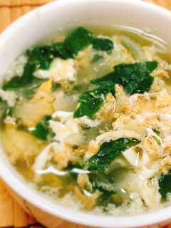 ノゲシのかき玉コンソメスープ-レシピのメイン写真