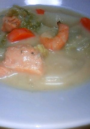 鮭と白菜の味噌クリーム煮-レシピのメイン写真