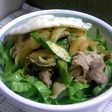 豚のしょうが焼丼目玉焼き乗っけ♡