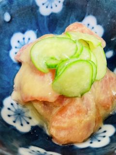お刺身で!サーモンのレモン酢味噌和え-レシピのメイン写真