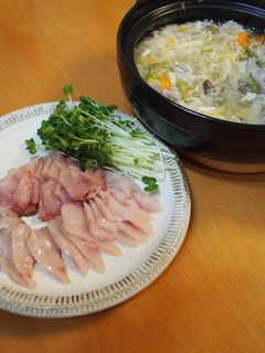 白だしで簡単☆我が家の鰤しゃぶ鍋-レシピのメイン写真