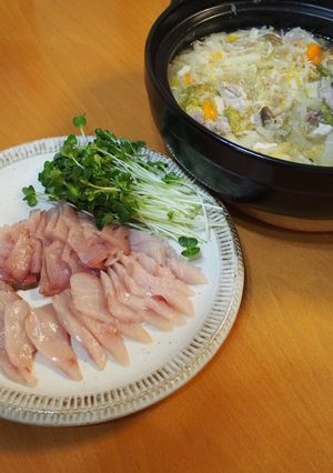 白だしで簡単☆我が家の鰤しゃぶ鍋-レシピのメイン写真