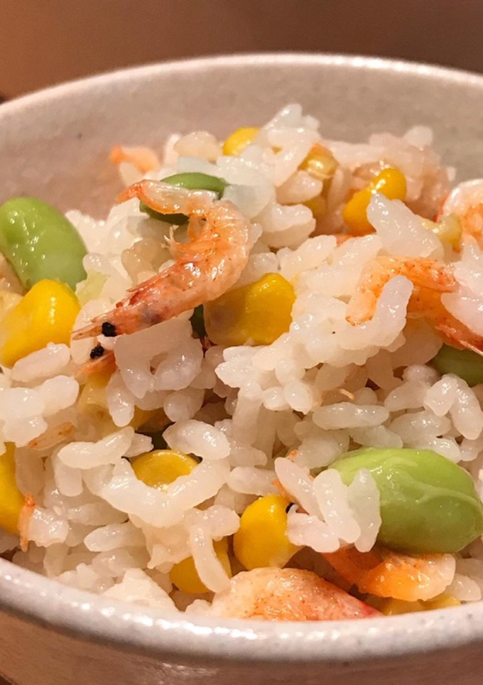 桜エビと枝豆とコーンの炊き込みごはん-レシピのメイン写真