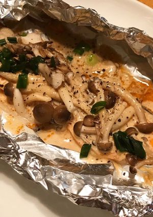 鮭ときのこのオイマヨホイル焼き-レシピのメイン写真