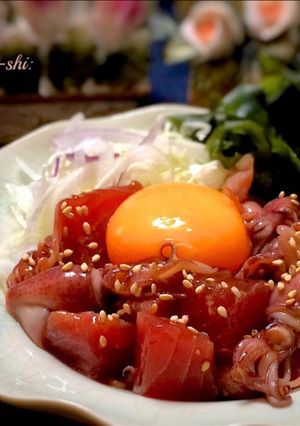 簡単！ホタルイカと初鰹の春を呼ぶ漬け-レシピのメイン写真
