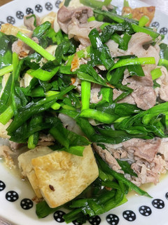 ニラ豆腐炒め-レシピのメイン写真