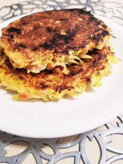 ノンオイル!ヘルシーお好み焼き風-レシピのメイン写真