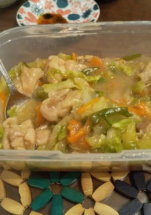 レンジで簡単☆野菜と鶏もものあんかけ-レシピのメイン写真