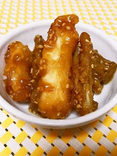 鶏むね肉とごぼうの甘辛炒め-レシピのメイン写真