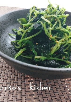パパッと豆苗とワカメのナムル-レシピのメイン写真