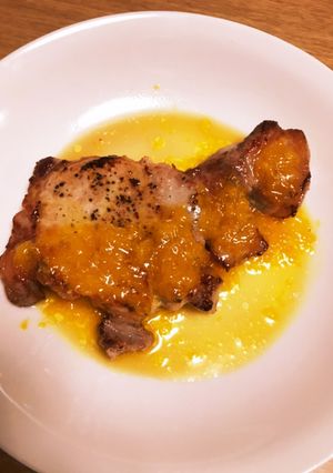 豚ロースステーキの蜜柑ソースがけ-レシピのメイン写真