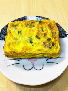 ニラのたまご焼き-レシピのメイン写真