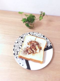 ティラミストーストクリチ簡単カフェおやつ-レシピのメイン写真