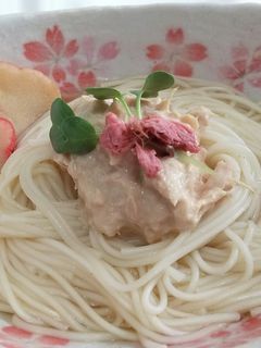 ツナマヨ素麺-レシピのメイン写真