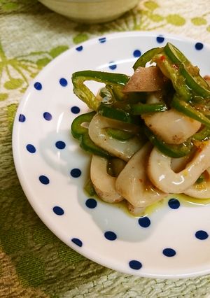 イカとピーマンゆずとうがらし和え-レシピのメイン写真