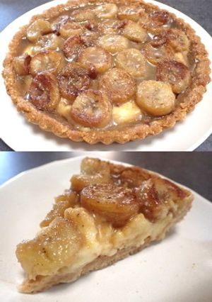 カラメルバナナのカスタードタルト-レシピのメイン写真