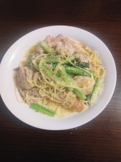 絶品☆鶏肉とアスパラガスのクリームパスタ-レシピのメイン写真