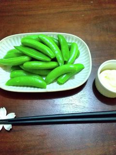 シンプルが美味しい☆スナップエンドウ♪-レシピのメイン写真