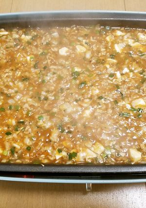 麻婆豆腐もちもんじゃ-レシピのメイン写真