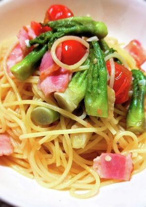 タラの芽とベーコンのパスタ-レシピのメイン写真