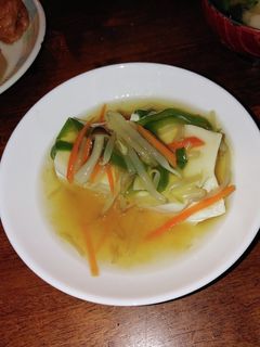 豆腐の野菜あんかけ-レシピのメイン写真