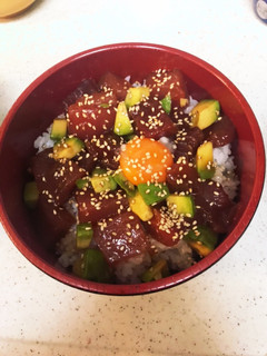 マグロアボカド丼-レシピのメイン写真