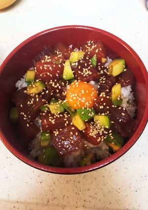 マグロアボカド丼-レシピのメイン写真
