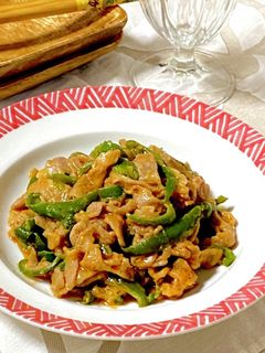 青椒肉絲風*豚とピーマンのケチャップ炒め-レシピのメイン写真
