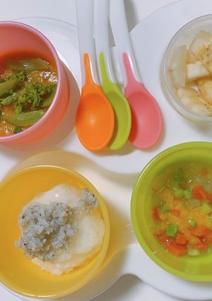 離乳食中期　から　離乳食後期　1食の献立-レシピのメイン写真