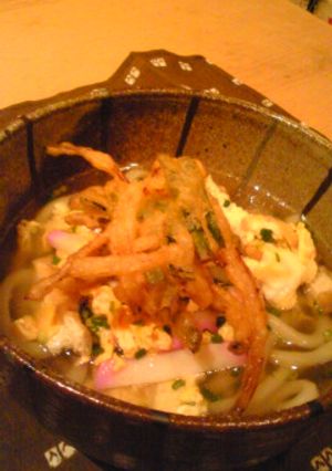 卵とじうどん　～にら玉かき揚げのせ～-レシピのメイン写真