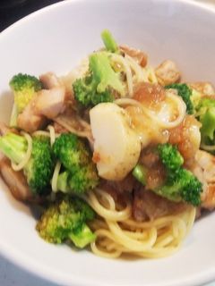 とりの唐揚げリメイクパスタ-レシピのメイン写真