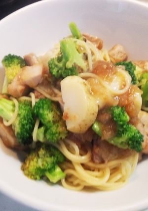 とりの唐揚げリメイクパスタ-レシピのメイン写真