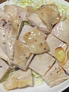 俺流!柔らか鶏ムネ肉のガーリックステーキ-レシピのメイン写真