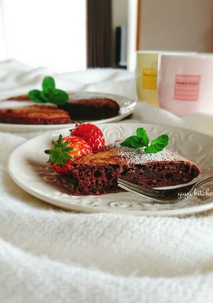フライパンで簡単☆チョコバナナケーキ。-レシピのメイン写真
