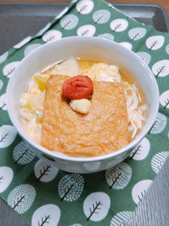 あんかけキツネ梅うどん(市販だし)-レシピのメイン写真