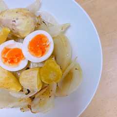 รูปของ さつまいもと玉ねぎのオーブン焼き