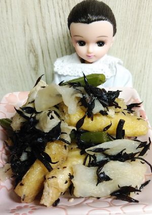 リカちゃん♡揚さんひじき干大根インゲン煮-レシピのメイン写真
