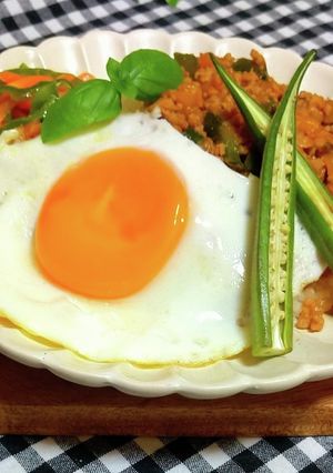 韓国風☆旨辛～ガパオライス♪簡単-レシピのメイン写真