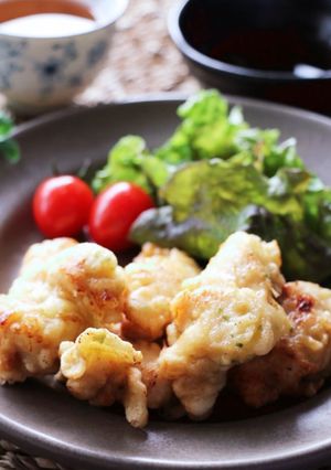 サクッと柔らかい♡鶏胸肉の鶏の天ぷら　-レシピのメイン写真