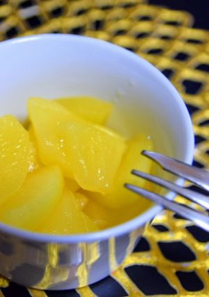 レンジでめちゃくちゃ簡単煮りんご-レシピのメイン写真