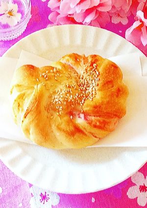春パン☆桜あんぱん&抹茶ねじりパン♬-レシピのメイン写真